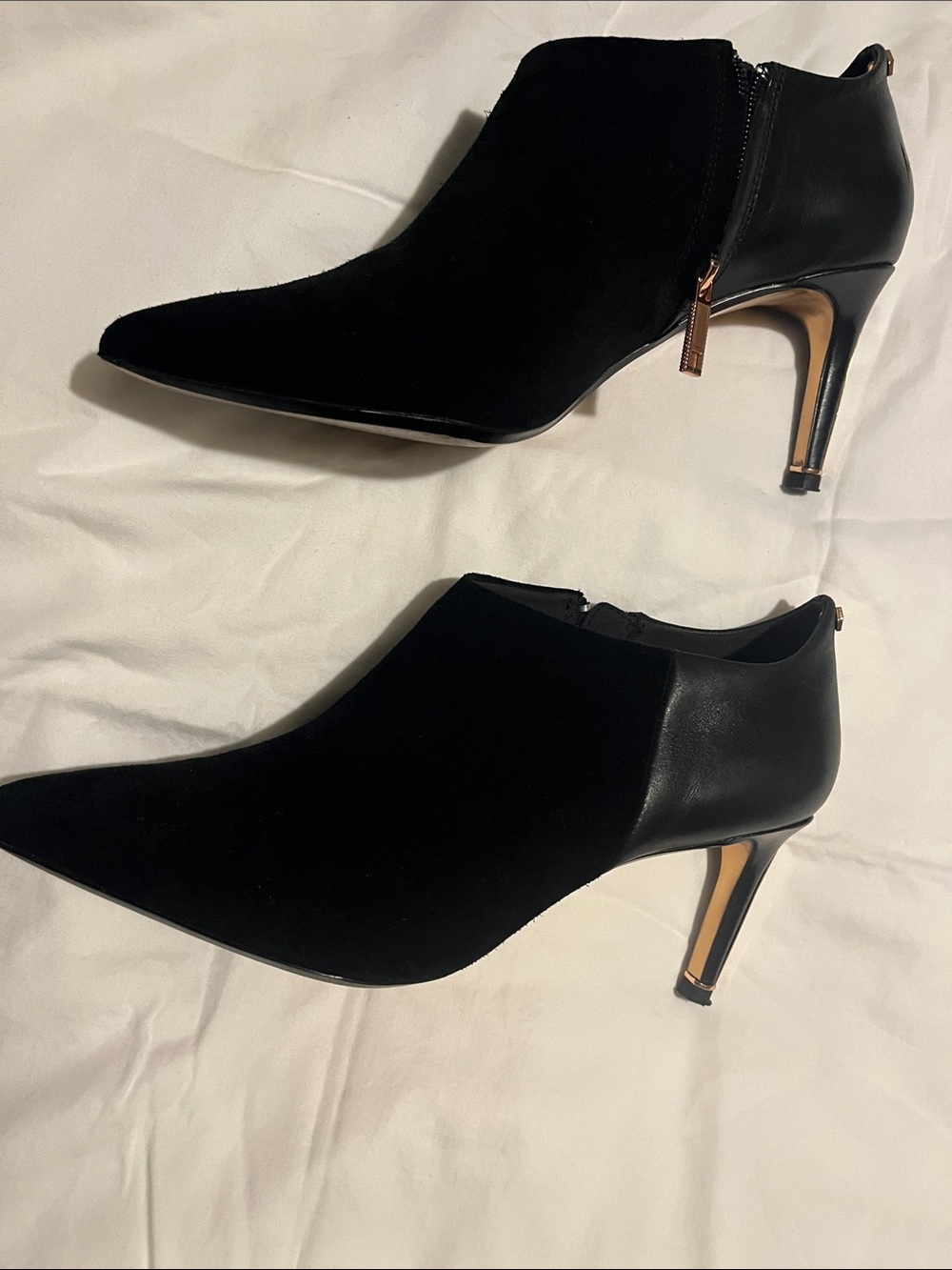 Ted Baker Leiyla Black Suede Ankle Booties